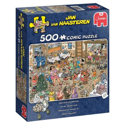 Jan van Haasteren - Op het nieuwe Jaar Puzzel 500 Stukjes Jan van Haasteren - Op het nieuwe Jaar Puzzel 500 Stukjes