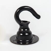 Plafondhaak zwart lampen ophangen 3.5 KG Plafondhaak zwart lampen ophangen 3.5 KG
