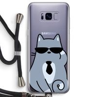 Cool cat: Samsung Galaxy S8 Transparant Hoesje met koord