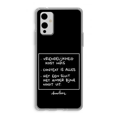 Mijn Motto's: OnePlus 9 Transparant Hoesje