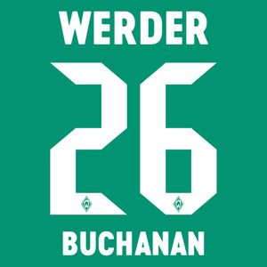 Buchanan 26 (Officiële Werder Bremen Bedrukking 2022-2023)