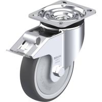 Blickle LK-PATH 125KF-1-FI Zwenkwiel met rem Wieldiameter: 125 mm Draagvermogen (max.): 250 kg 1 stuk(s)