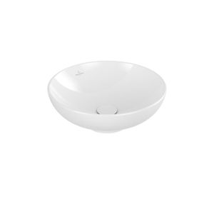 Villeroy & Boch Loop & friends opzetwastafel 42cm rond met overloop wit 4A460001