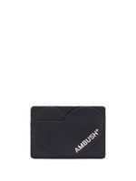 AMBUSH porte-cartes Heart en cuir - Noir