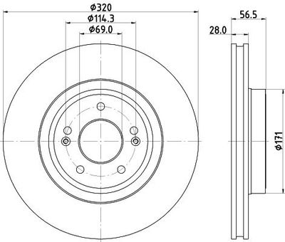 Remschijf PRO High Carbon 8DD355133391