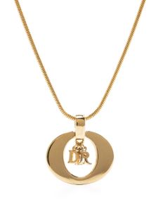 Christian Dior Pre-Owned collier à breloque logo (années 1990)