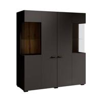 Meubella Dressoir Charo - Zwart - 110 cm - thumbnail