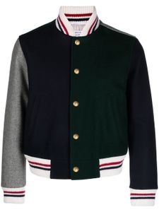 Thom Browne veste bomber à design colour block - Vert