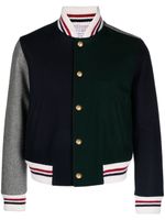 Thom Browne veste bomber à design colour block - Vert - thumbnail