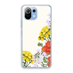 Wilde bloemen: Xiaomi Mi 11 Lite Transparant Hoesje