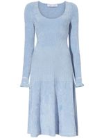 Proenza Schouler White Label robe texturée à encolure ronde - Bleu