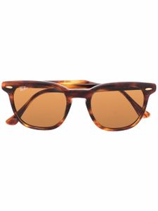 Ray-Ban lunettes de soleil Hawkeye à monture carrée - Marron