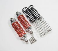 Aluminium instelbare achter schokdempers, Silver - Traxxas Slash 4x4