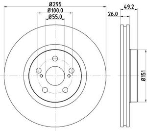 Remschijf 8DD355111651