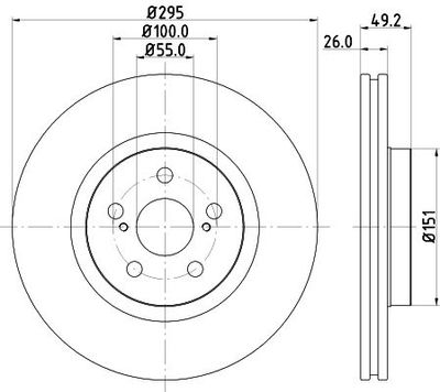 Remschijf 8DD355111651