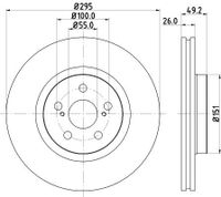 Remschijf 8DD355111651