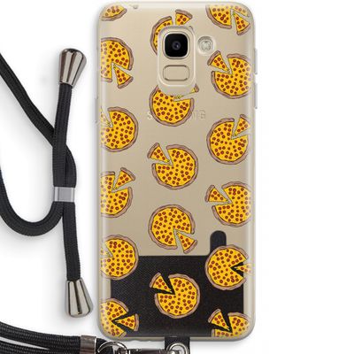 You Had Me At Pizza: Samsung Galaxy J6 (2018) Transparant Hoesje met koord
