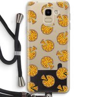 You Had Me At Pizza: Samsung Galaxy J6 (2018) Transparant Hoesje met koord