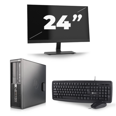 HP Z220 Workstation SFF - Intel Core i5-2e Generatie - 8GB RAM - 256GB SSD - Windows 10 + 1x 24 inch Monitor