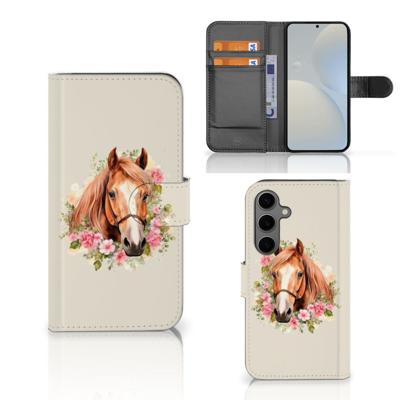 Telefoonhoesje | Met pasjeshouder | voor Samsung Galaxy S25 Paard