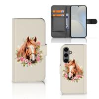 Telefoonhoesje | Met pasjeshouder | voor Samsung Galaxy S25 Paard