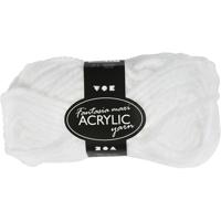 Creativ Company Fantasia acrylgaren, l: 35 m, maxi, wit, 50 gr/ 1 bol