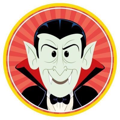 Halloween bierviltjes - 10x stuks - vampier - karton - dubbelzijdig