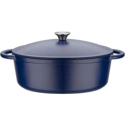 GSW - Blue Magic - Cocotte - 33 x 26 cm - Gietijzer - Blauw - Alle warmtebronnen inclusief inductie