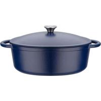 GSW - Blue Magic - Cocotte - 33 x 26 cm - Gietijzer - Blauw - Alle warmtebronnen inclusief inductie