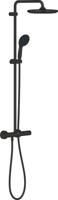 Grohe QuickFix Vitalio Start 250 regendoucheset met 3 straalsoorten en thermostaatkraan incl. vaste handdouchehouder Ø25cm mat zwart - thumbnail