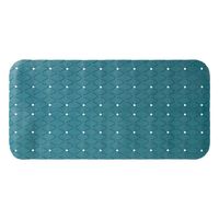 Douche/bad anti-slip mat badkamer - pvc - emerald groen - 70 x 35 cm - rechthoek - thumbnail