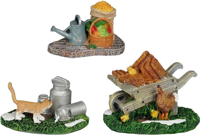 Farm accessoires 3 stuks l6,5xb6xh5cm - Luville