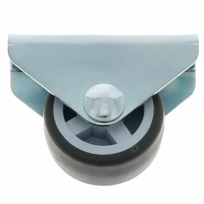 AMIG bokwiel/transportwiel - D30mm - rubber - 45kg - grijs