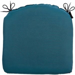 Madison zitkussen Panama 46 x 48 cm katoen/polyester turquoise