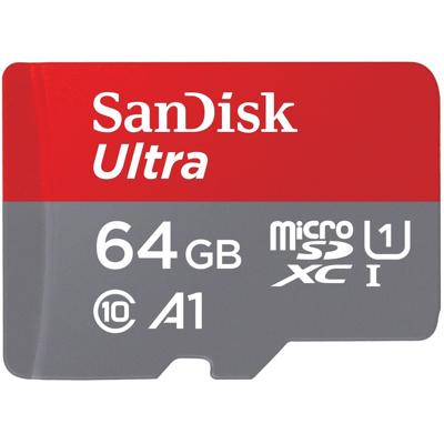 SanDisk MicroSDXC Ultra Photo 64GB 140mb/s C10 - SDA UHS-I Micro SD-kaart Grijs