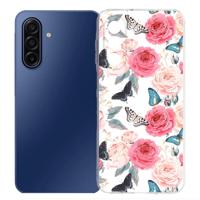 TPU Hoesje Samsung Galaxy A17 - Butterfly Roses Backcover