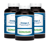 Bonusan Omega-3 360mg EPA 240mg DHA Softgels Multiverpakking