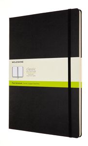 Moleskine notitieboek, ft A4, effen, harde cover, 192 blad, zwart