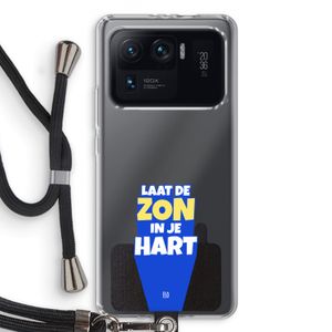 Laat de zon in je hart: Xiaomi Mi 11 Ultra Transparant Hoesje met koord