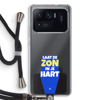 Laat de zon in je hart: Xiaomi Mi 11 Ultra Transparant Hoesje met koord