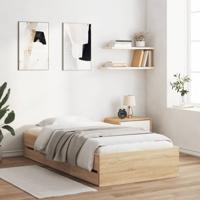 Bedframe met lades bewerkt hout sonoma eikenkleurig 90x200 cm