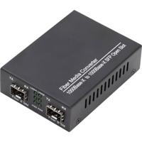 Digitus DN-82133 netwerk media converter 1000 Mbit/s 1550 nm Multimode, Single-mode Zwart - thumbnail