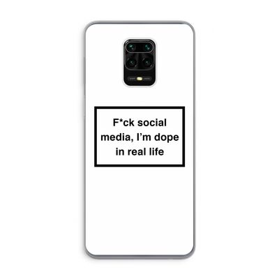 I'm dope: Xiaomi Redmi Note 9 Pro Transparant Hoesje