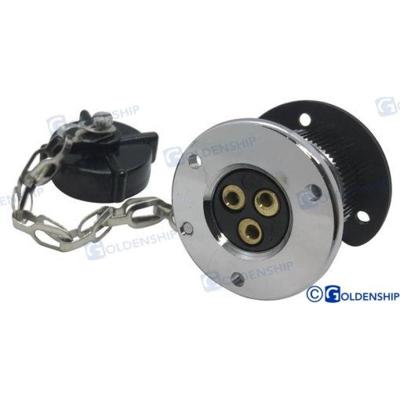 Enchufes y pasacables GS11021 - ENCHUFE ESTANCO 3 AMP. 3 POLOS