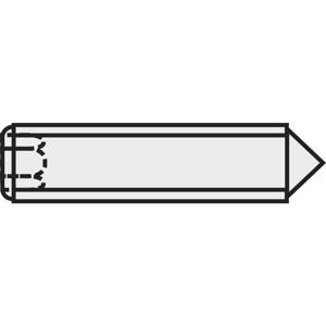 TOOLCRAFT 827341 Stifttap M4 5 mm Staal 20 stuk(s)