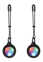 Silicone Light Up Tweezer Nipple Clamps - Pink