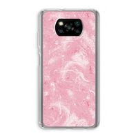 Abstract Painting Pink: Xiaomi Poco X3 NFC Transparant Hoesje