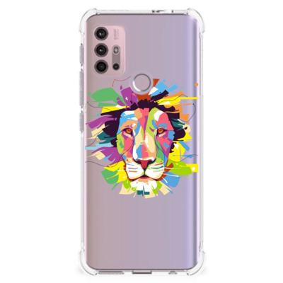 Motorola Moto G30 | G20 | G10 Stevig | Bumper Hoesje | Lion Color Motorola Moto G30 | G20 | G10 Stevig | Bumper Hoesje | Lion Color