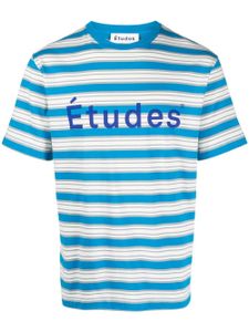 Etudes t-shirt à logo imprimé - Bleu