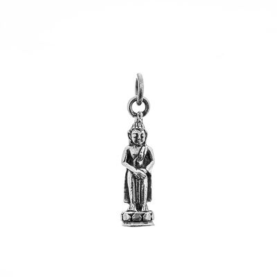 Geboortedag Boeddha hanger/bedel Zondag 925 zilver - 2 cm